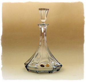 Garrafa de Cristal da Boémia