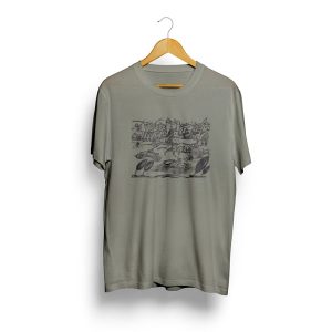 Desenho Futurista :: t-shirt unisexo cinza