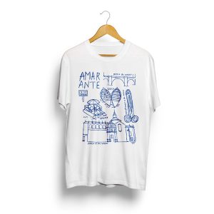 Ícones de Amarante :: t-shirt unisexo branca