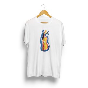 Violino :: t-shirt unisexo branca