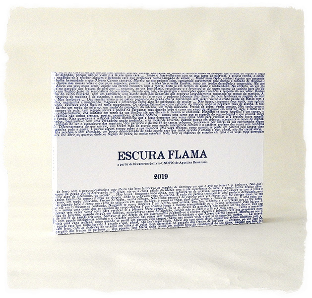 Escura Flama :: Caixa de serigrafias baseada no livro O SUSTO de Agustina Bessa-Luís