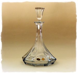 Garrafa de Cristal da Boémia