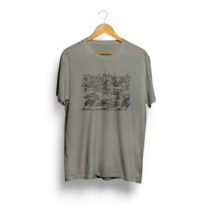 Desenho Futurista :: t-shirt unisexo cinza