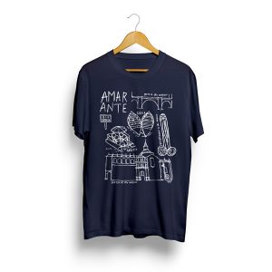 Ícones de Amarante :: t-shirt unisexo azul escuro