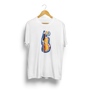 Violino :: t-shirt unisexo branca
